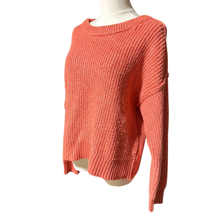 Pre-Loved Women’s Coral Crew-Neck Sweater – American Eagle Outfitters, Size S