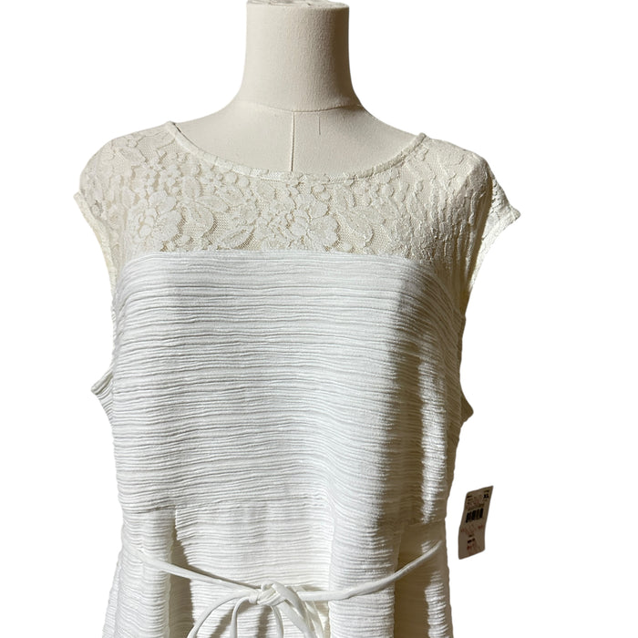 Pre-Loved Motherhood Maternity White Lace Dress – Size 1X