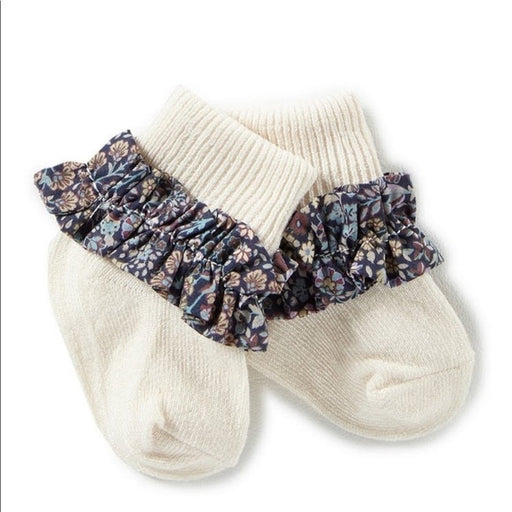 Edge hill Collection Liberty London ivory 2 Pack Socks - Size XS(0-4Months), from PanacheProse