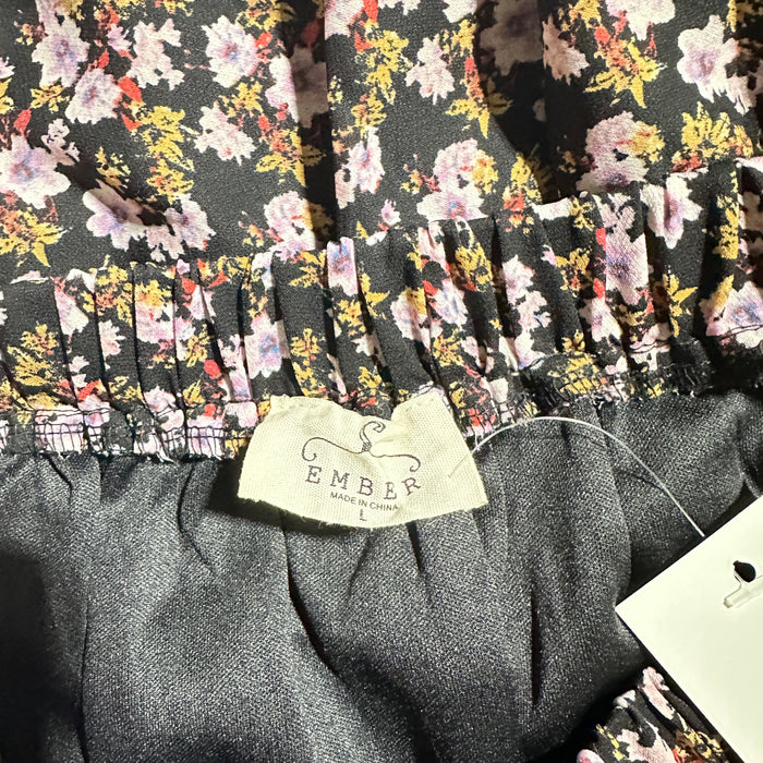 Ember boho tiered floral maxi skirt in multi print -  Women’s Large, brand new with tags