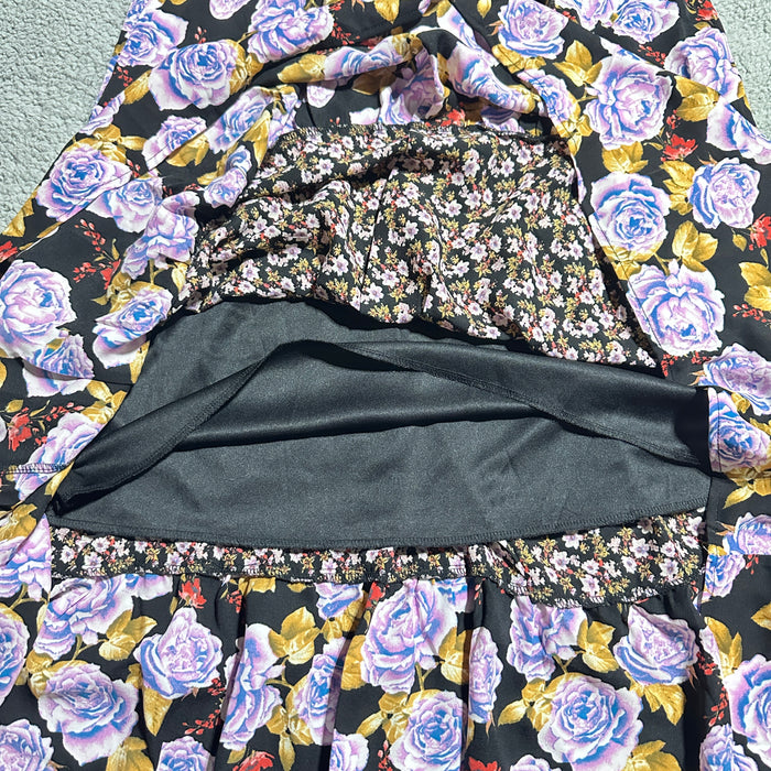 Ember boho tiered floral maxi skirt in multi print -  Women’s Large, brand new with tags