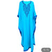 Embroidery Ocean Caftan Coverup Maxi Dress - One Size , from PanacheProse