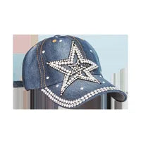 Adjustable Wide Brim Sun Hat for Women – Fashion Five-Pointed Star Sunshade & UV Protection Cap