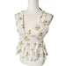 Forever 21 Yellow Floral Peplum Top – Size Small, from PanacheProse