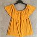 Free Kisses Women's Mustard Off-Shoulder Blouse - Size Women’s 2X, from PanacheProse