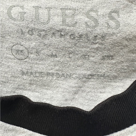 GUESS Originals Gray and Black Men's T-Shirt - Size Men’s XS , from PanacheProse