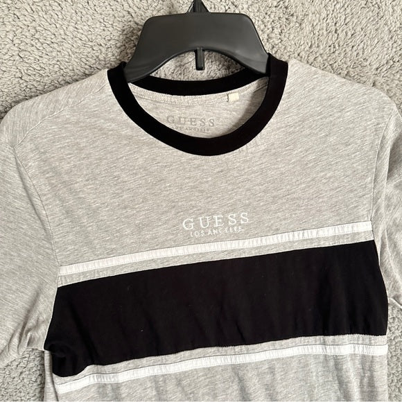 GUESS Originals Gray and Black Men's T-Shirt - Size Men’s XS , from PanacheProse