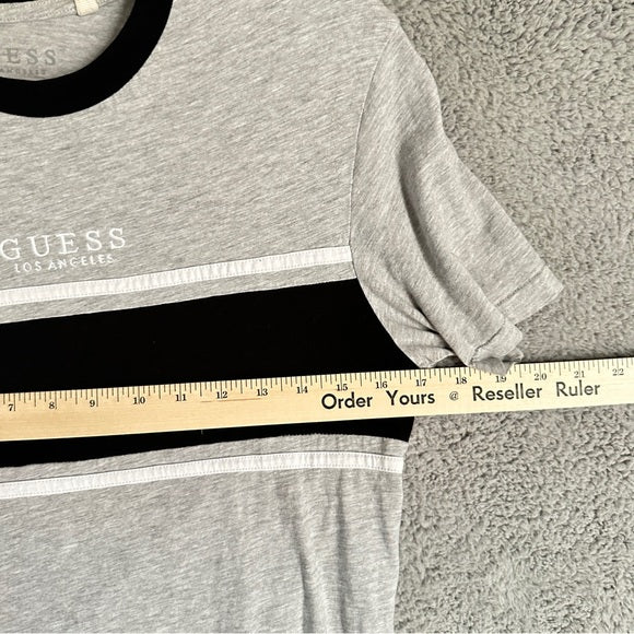 GUESS Originals Gray and Black Men's T-Shirt - Size Men’s XS , from PanacheProse