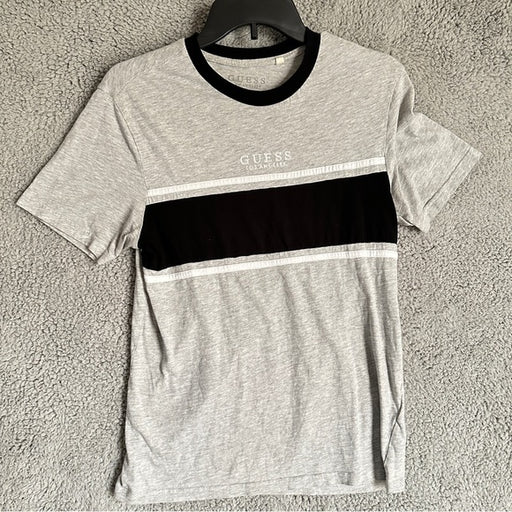 GUESS Originals Gray and Black Men's T-Shirt - Size Men’s XS , from PanacheProse