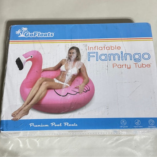 GoFloats Inflatable Flamingo Party Tube, from PanacheProse