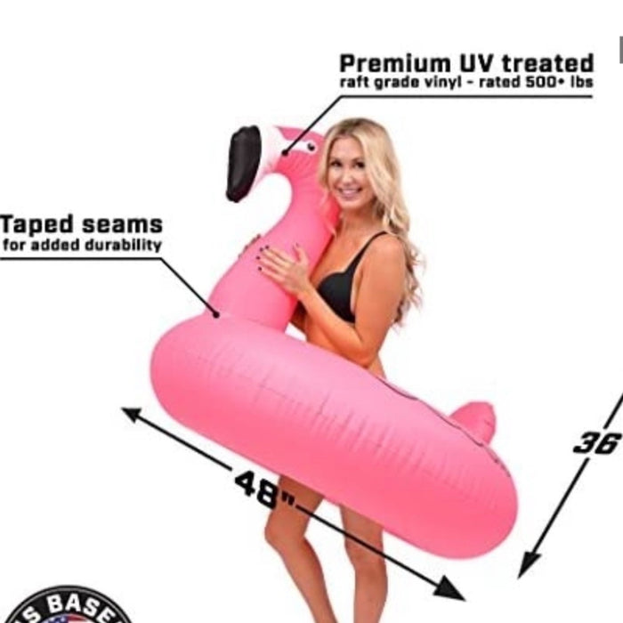 GoFloats Large Flamingo Inflatable Pool Float Tube -, from PanacheProse