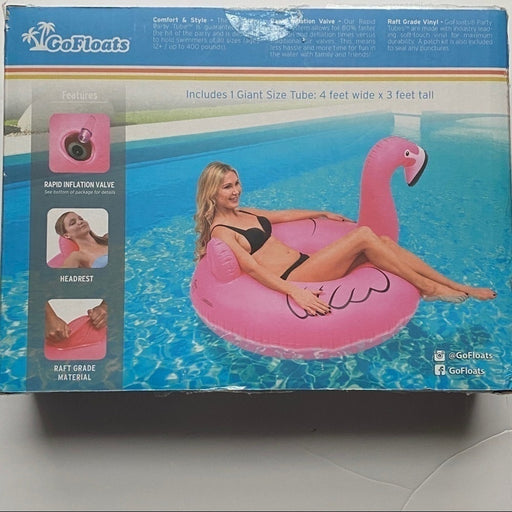 GoFloats Large Flamingo Inflatable Pool Float Tube -, from PanacheProse
