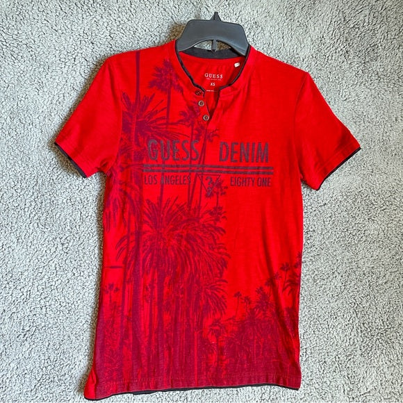 Guess Red Men's Shirt - Size XS From PanacheProse