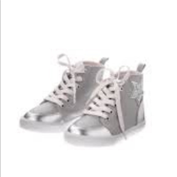 Gymboree Cosmic Club Silver High Sneakers Girls' - Size 12 from, PanacheProse