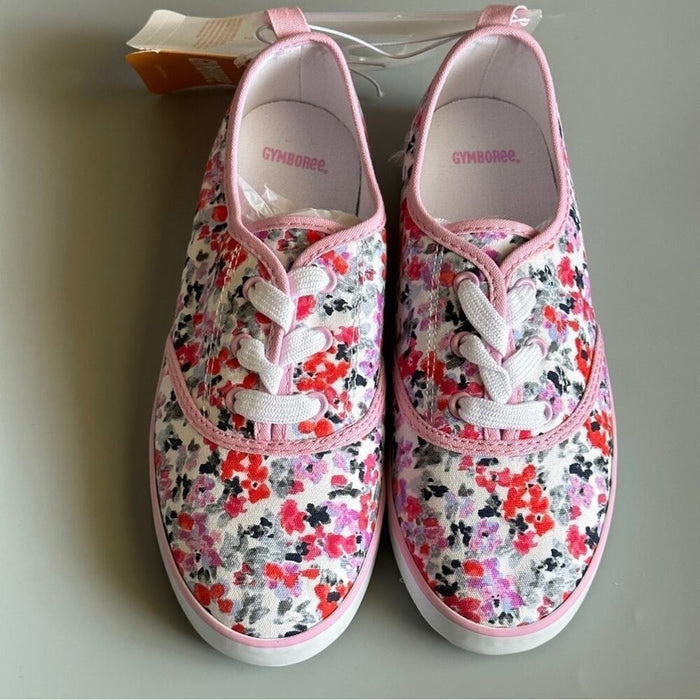 Gymboree Floral Canvas Shoes Pink Tennis Sneakers Flat Shoes - Size 2, from PanacheProse