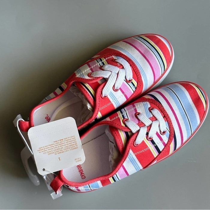 Gymboree Little Girl’s  Floral Canvas Shoes Tennis Flat Sneakers - Size 1 , from PanacheProse