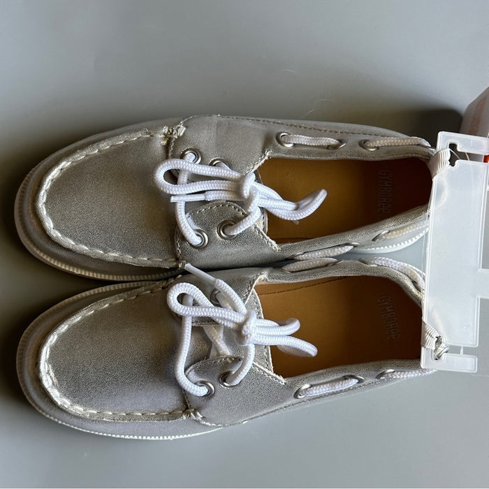 Gymboree Little Girl’s Silver Canvas Shoes Tennis Flat Sneakers - Size 1, from PanacheProse