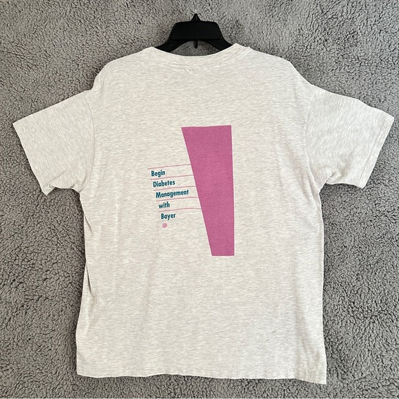 Hanes Vintage Gray Men's T-Shirt - Size Large (42–44) From PanacheProse