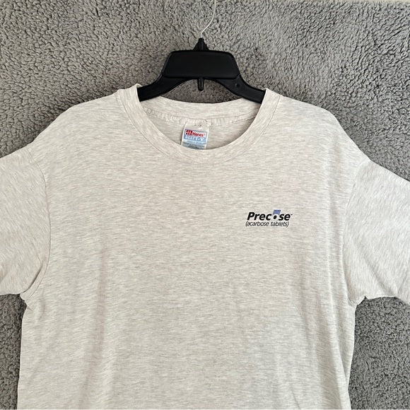 Hanes Vintage Gray Men's T-Shirt - Size Large (42–44) From PanacheProse