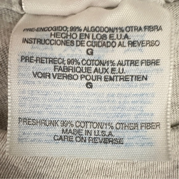 Hanes Vintage Gray Men's T-Shirt - Size Large (42–44) From PanacheProse