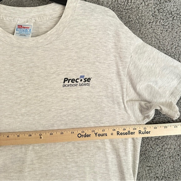 Hanes Vintage Gray Men's T-Shirt - Size Large (42–44) From PanacheProse