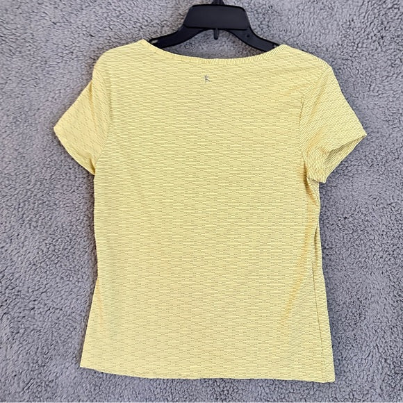 Inno Yellow Women's Crew Neck Short Sleeve Blouse - From PanacheProse