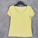 Inno Yellow Women's Crew Neck Short Sleeve Blouse - From PanacheProse