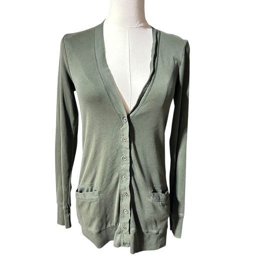 J.Crew Green “Perfect Fit” V-Neck Cardigan – Size Small from PanacheProse