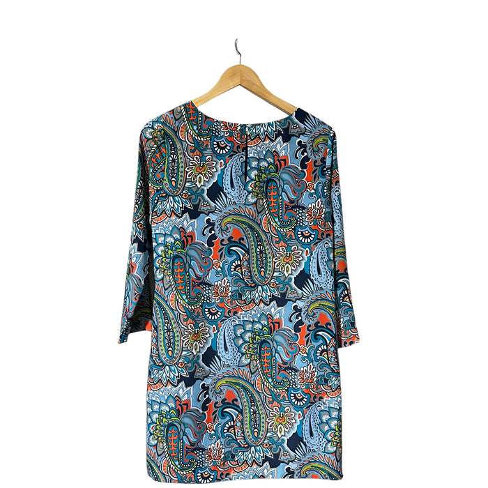 J Crew Women’s Crew Neck Casual Colorful Paisley Print Dress - Size Women’s 2, from PanacheProse