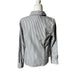 Jones New York Signature Gray & White Striped Button-Down Shirt – Size Women’s M, from PanacheProse