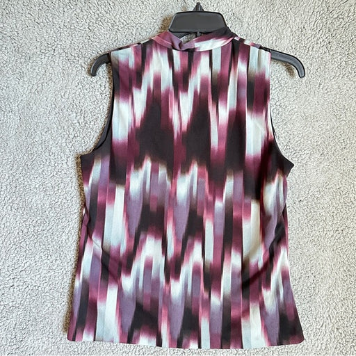 Jones New York Sleeveless abstract pattern Blouse - From PanacheProse