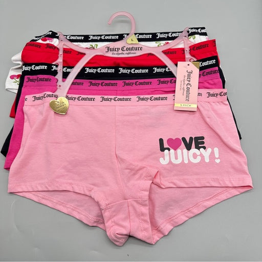 Juicy Couture Women’s Logo 5 Packs Cute & Curve Underwear - Size Large, from PanacheProse