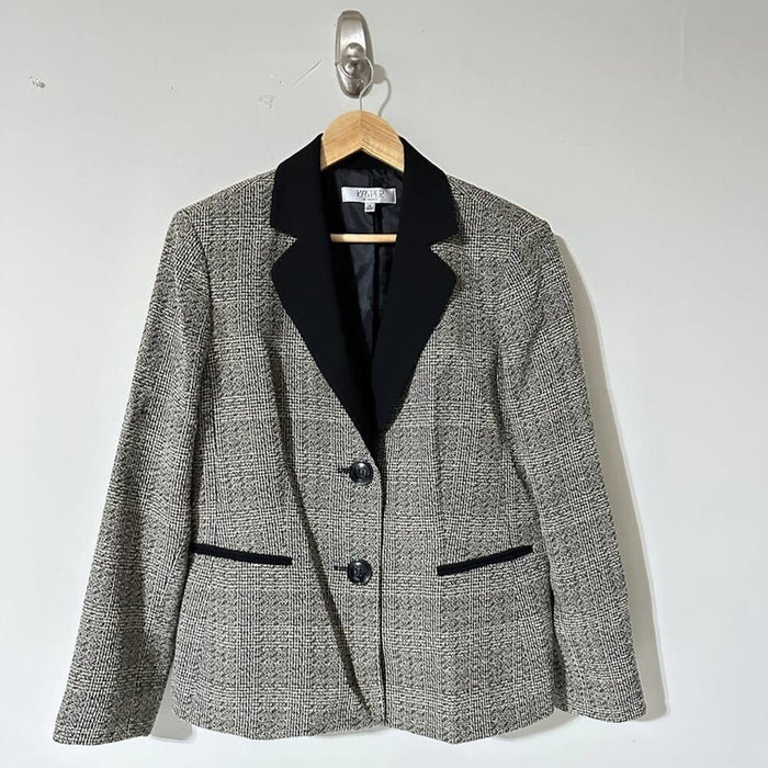 Kasper Women's Suit Separate Long Sleeves V Neck Jacket - Size 14 From PanacheProse