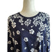 Kim Rogers  Soft Navy Floral Long Sleeve T-Shirt Women’s 100% Cotton - Size XL, from PanacheProse