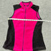 Kim Rogers Women’s Pink Black Fleece Zip Vest - Size Small, from PanacheProse