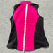 Kim Rogers Women’s Pink Black Fleece Zip Vest - Size Small, from PanacheProse