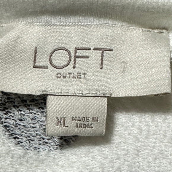 LOFT Outlet White Polka Dot Ruffle Sleeve Cotton Top Women’s - Size XL, from PanacheProse