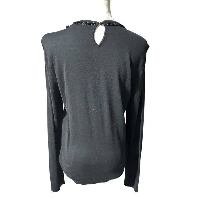 Lauren Ralph Lauren Black Embellished Sweater – Women’s Large (Pre-Loved) | PanacheProse