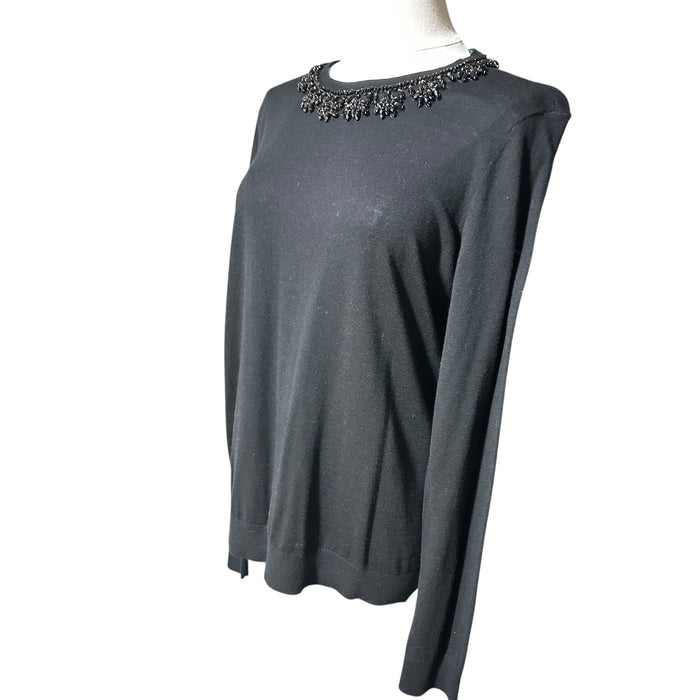 Lauren Ralph Lauren Black Embellished Sweater – Women’s Large from PanacheProse