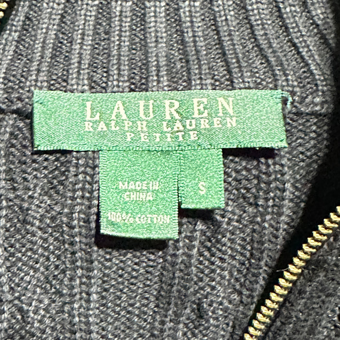 Lauren Ralph Lauren Petite Cable Zip Sweater – Size Small, from PanacheProse