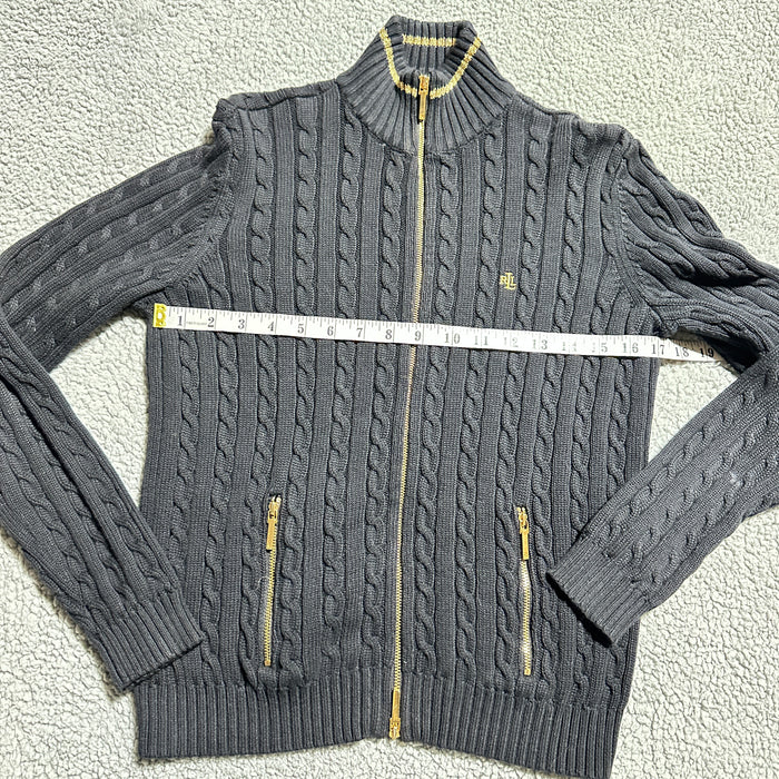 Lauren Ralph Lauren Petite Cable Zip Sweater – Size Small, from PanacheProse