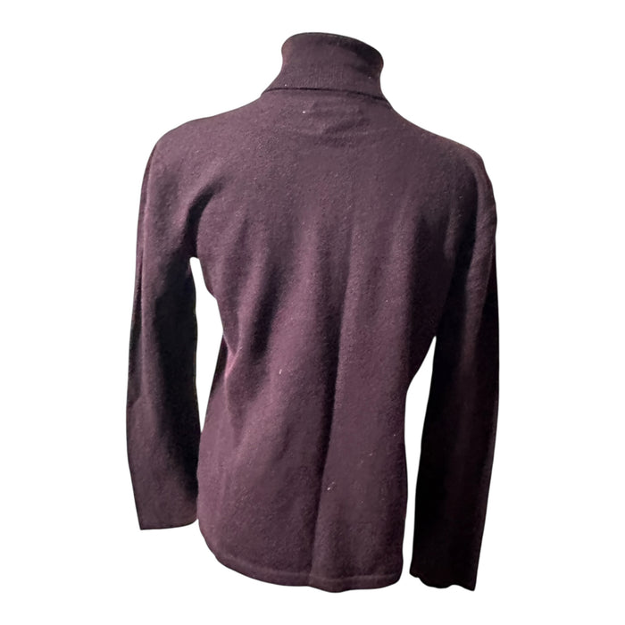 Lauren Ralph Lauren Plum Merino Wool Turtleneck Sweater - Size XL, from PanacheProse