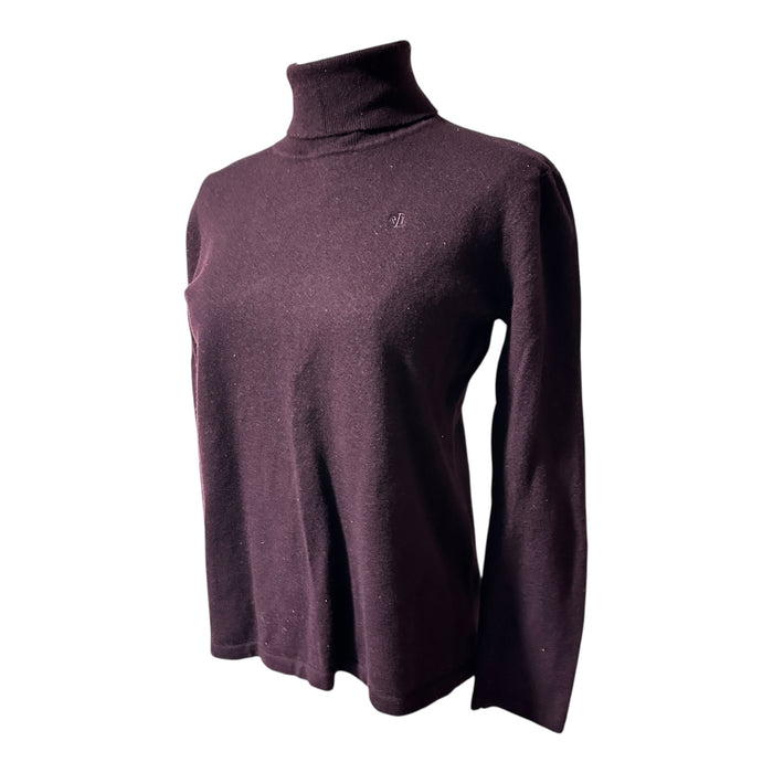 Lauren Ralph Lauren Plum Merino Wool Turtleneck Sweater - Size XL, from PanacheProse