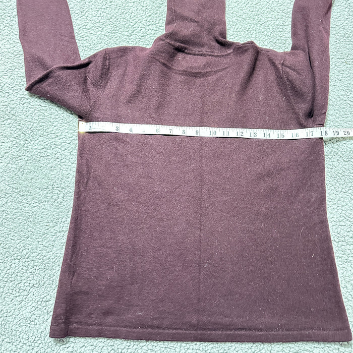 Lauren Ralph Lauren Plum Merino Wool Turtleneck Sweater - Size XL, from PanacheProse
