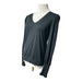 Lauren Ralph Lauren Women’s Black V-Neck Sweater Button Cuffs - Size Medium, from PanacheProse