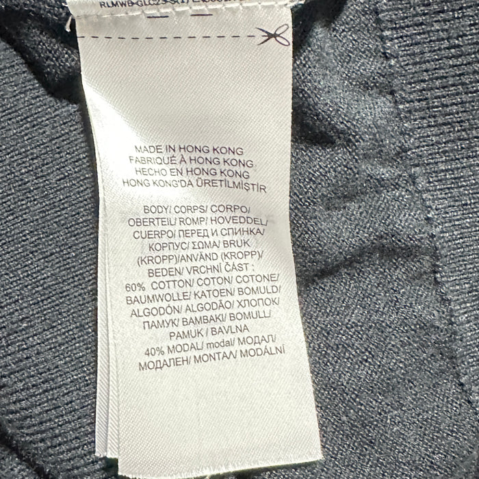 Lauren Ralph Lauren Women’s Black V-Neck Sweater Button Cuffs - Size Medium, from PanacheProse