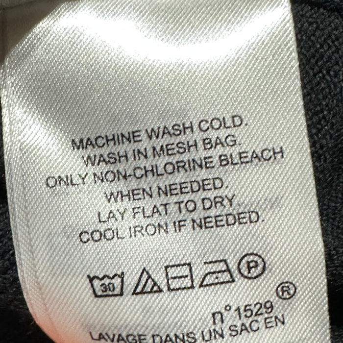 Lauren Ralph Lauren Women’s Black V-Neck Sweater Button Cuffs - Size Medium, from PanacheProse