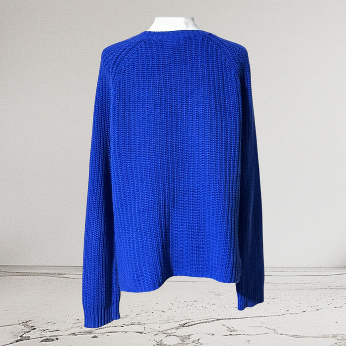 Lauren Ralph Lauren Women’s Vibrant Blue Crew Neck Sweater – Size Large  from PanacheProse