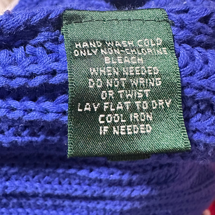 Lauren Ralph Lauren Women’s Vibrant Blue Crew Neck Sweater – Size Large  from PanacheProse