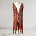 “Life Isn’t Perfect but Your Fit Can Be” Rust Crochet Fringe Tank Top – Women’s 2X from PanacheProse